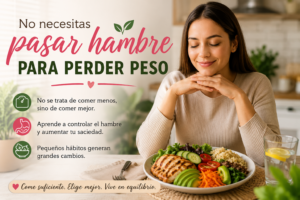 No necesitas pasar hambre para perder peso