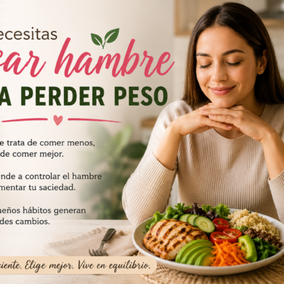 No necesitas pasar hambre para perder peso