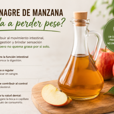 ¿Vinagre de manzana para perder peso?